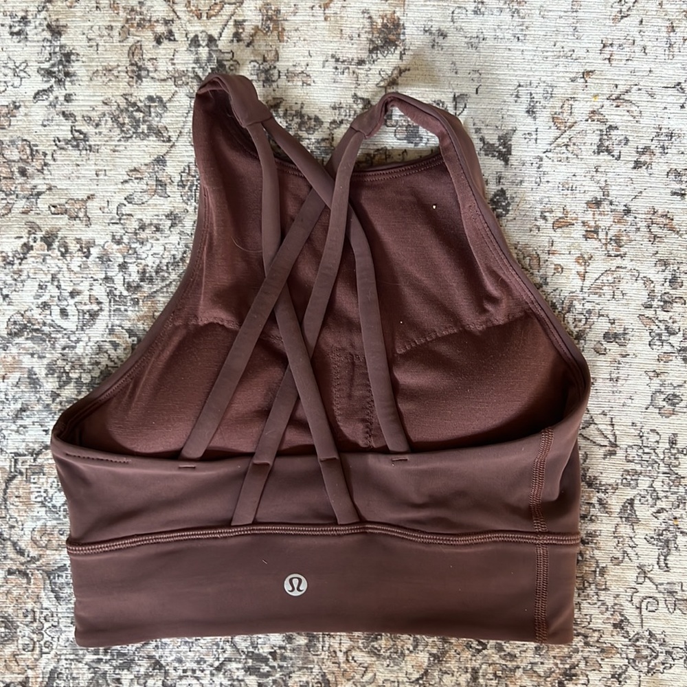 LULULEMON HIGH NECK ENERGY BRA LONG LINE